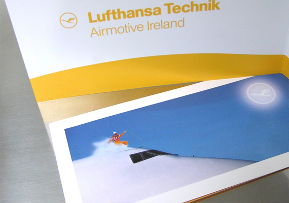 Christmas cards for Lufthansa Technik Airmotive Ireland